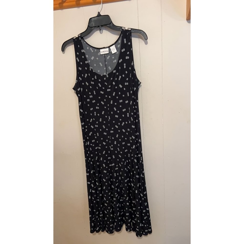 Chico's Sleeveless Patterned Maxi Dress